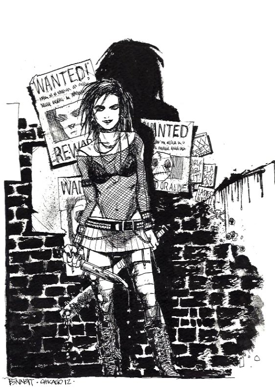 Cassie Hack By Andy Bennett In Sam Egglestons Convention Sketches Comic Art Gallery Room 